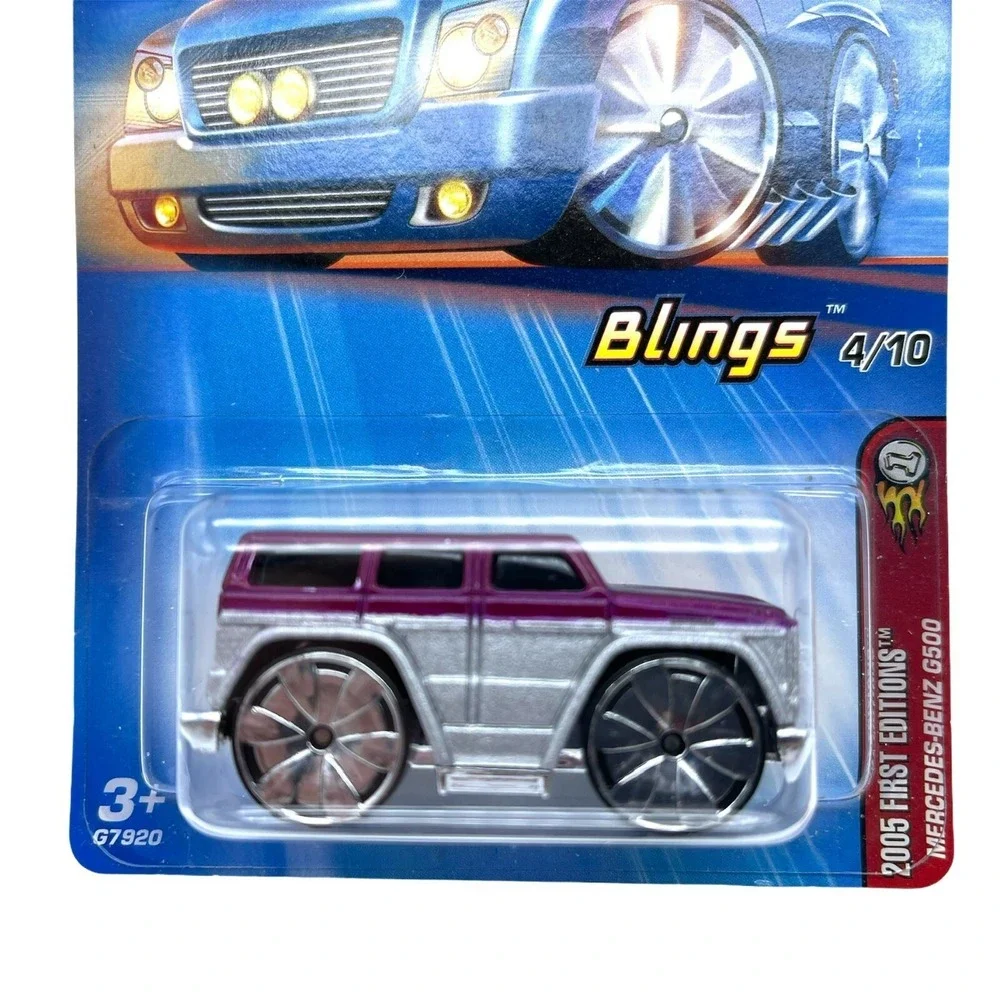 Hot Wheels 2005 Blings Mercedes-Benz G500 Purple Top Diecast 1/64 Scale #034‎